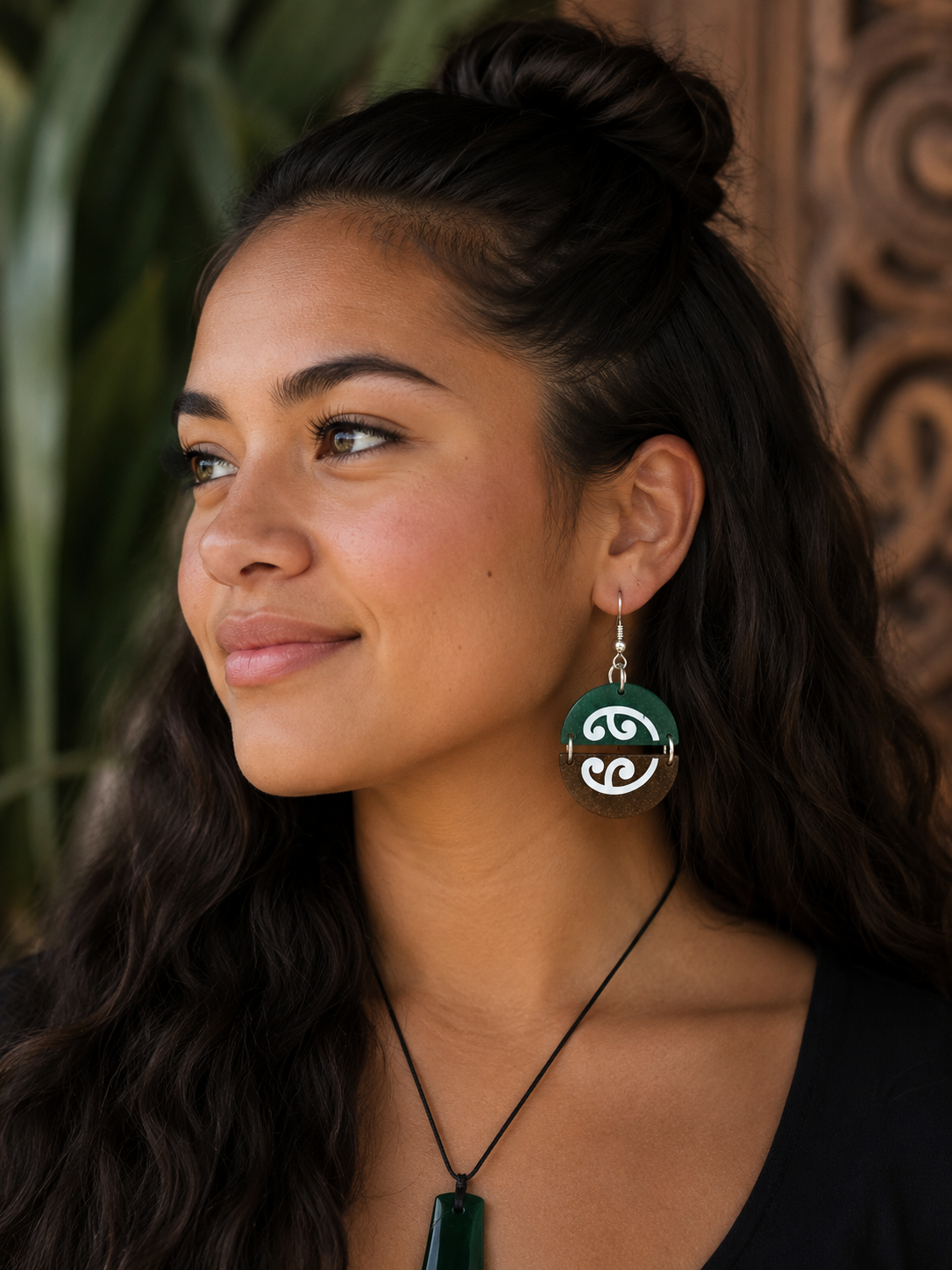 ‘Ranginui and Papatuanuku’ Resin Earrings