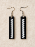 Black Rectangle ¨KaoKao¨ Earrings