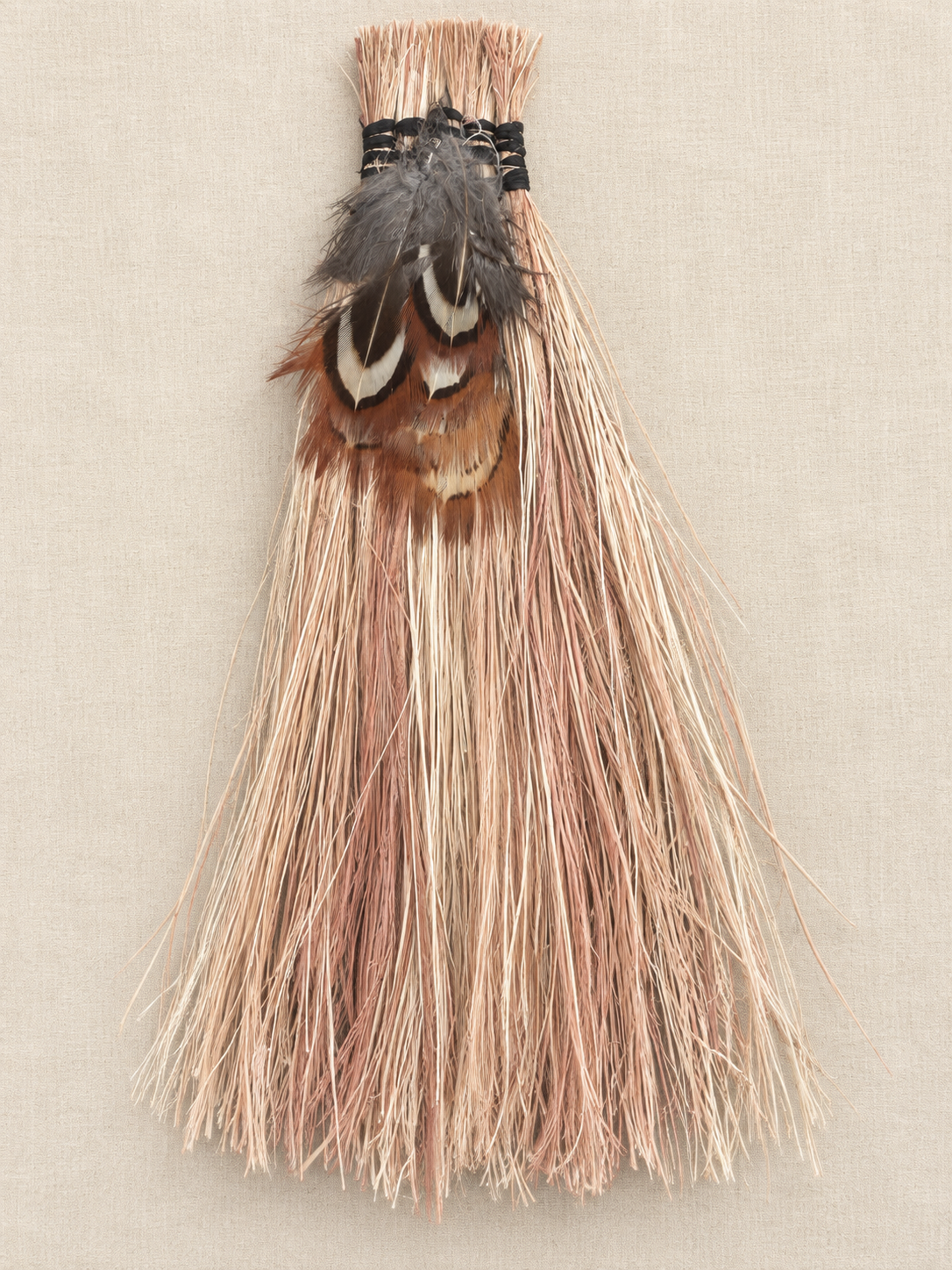Parahuhu Framed Kakahu - Pheasant Feathers